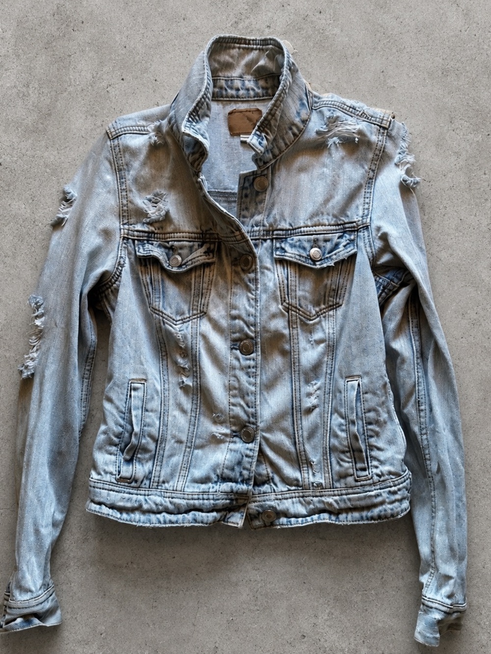 Distressed Denim Jacket